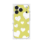 Premium Square Case with MagSafe［ Dot Hearts - Yellow ］