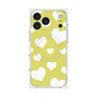 Premium Square Case with MagSafe［ Dot Hearts - Yellow ］