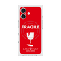 Premium Square Case with MagSafe［ FRAGILE - Red ］