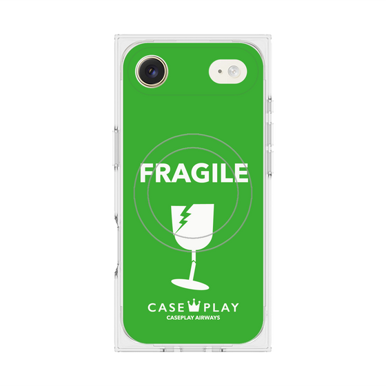 Premium Square Case with MagSafe［ FRAGILE - Green ］