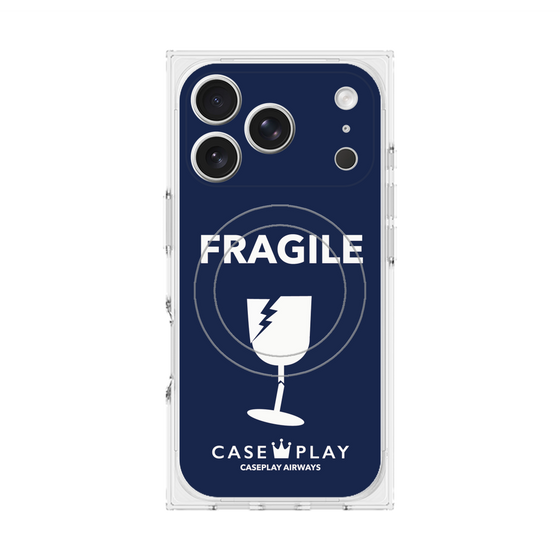 Premium Square Case with MagSafe［ FRAGILE - Navy ］