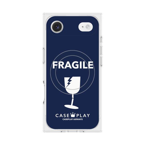 Premium Square Case with MagSafe［ FRAGILE - Navy ］