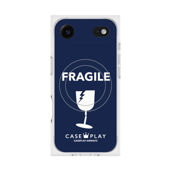 Premium Square Case with MagSafe［ FRAGILE - Navy ］
