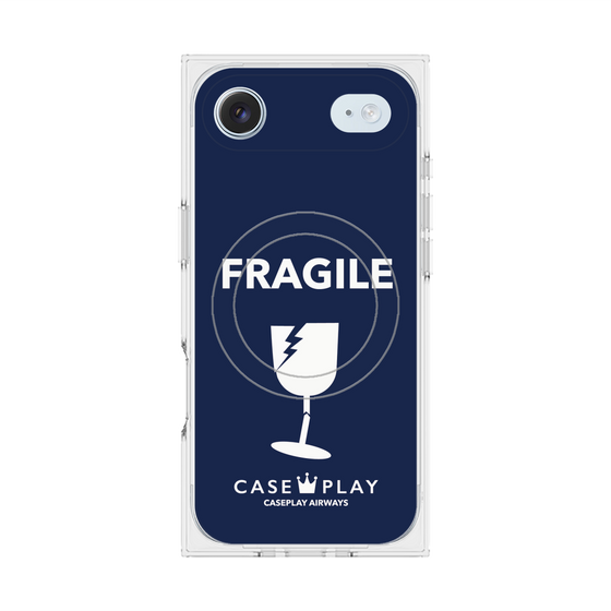 Premium Square Case with MagSafe［ FRAGILE - Navy ］