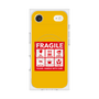 Premium Square Case with MagSafe［ FRAGILE Sticker - Yellow ］