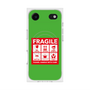 Premium Square Case with MagSafe［ FRAGILE Sticker - Green ］