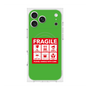 Premium Square Case with MagSafe［ FRAGILE Sticker - Green ］