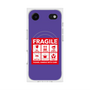 Premium Square Case with MagSafe［ FRAGILE Sticker - Purple ］