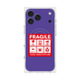 Premium Square Case with MagSafe［ FRAGILE Sticker - Purple ］