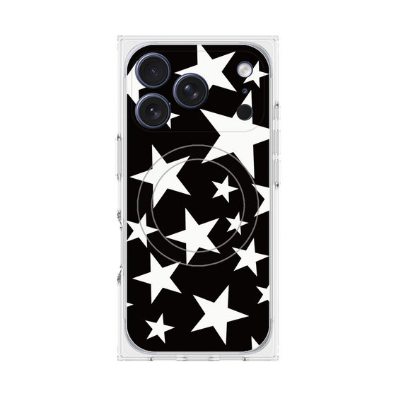 Premium Square Case with MagSafe［ Stars - Black ］