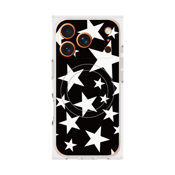 Premium Square Case with MagSafe［ Stars - Black ］