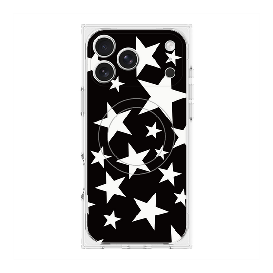 Premium Square Case with MagSafe［ Stars - Black ］