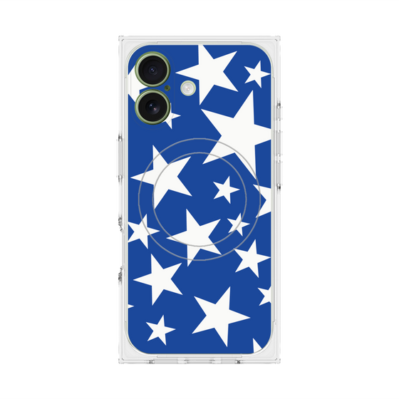 Premium Square Case with MagSafe［ Stars - Blue ］