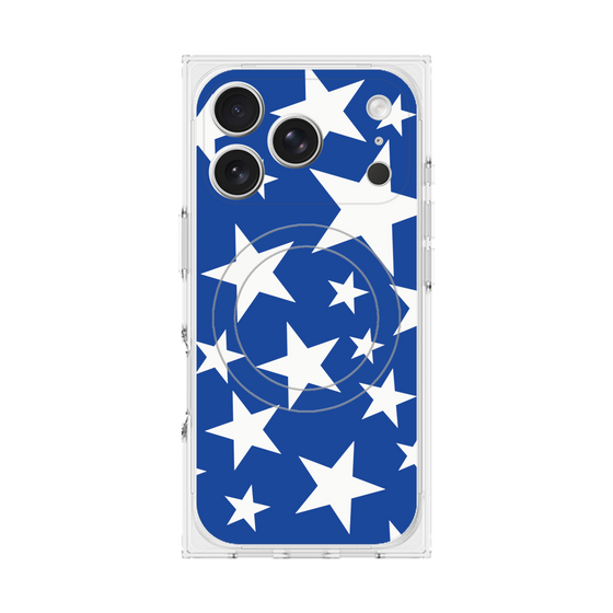 Premium Square Case with MagSafe［ Stars - Blue ］