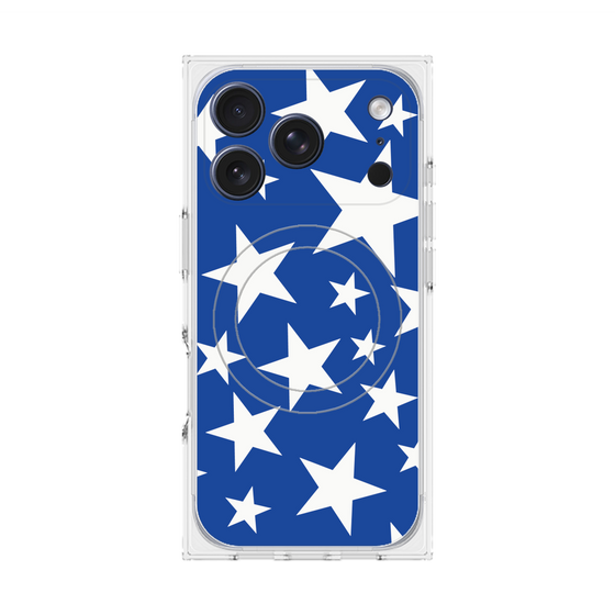 Premium Square Case with MagSafe［ Stars - Blue ］