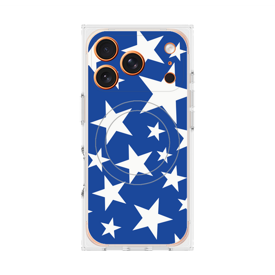 Premium Square Case with MagSafe［ Stars - Blue ］