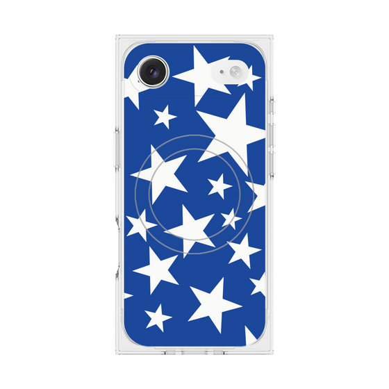 Premium Square Case with MagSafe［ Stars - Blue ］