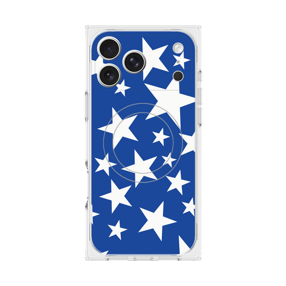 Premium Square Case with MagSafe［ Stars - Blue ］