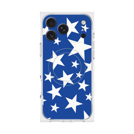 Premium Square Case with MagSafe［ Stars - Blue ］