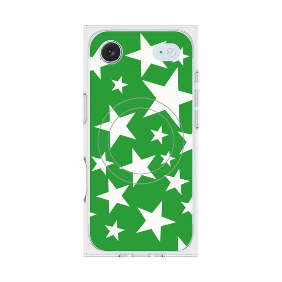 Premium Square Case with MagSafe［ Stars - Green ］