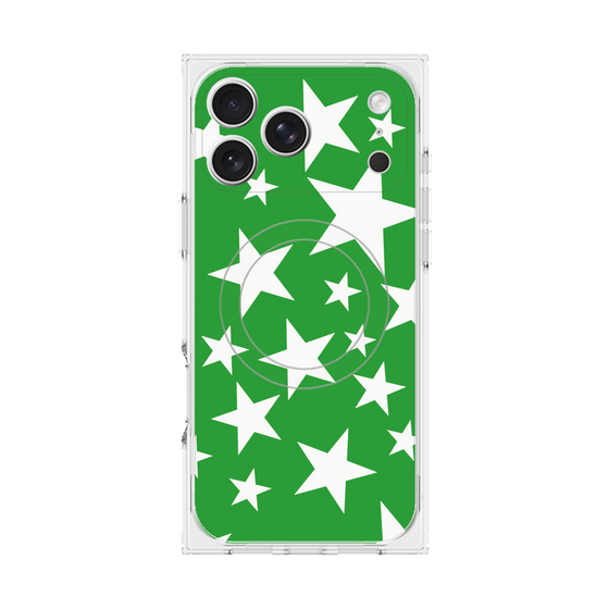 Premium Square Case with MagSafe［ Stars - Green ］