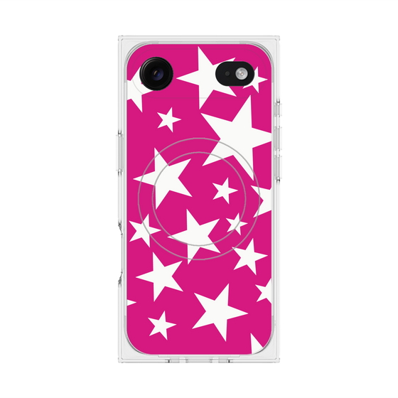 Premium Square Case with MagSafe［ Stars - Pink ］