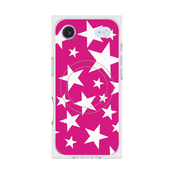 Premium Square Case with MagSafe［ Stars - Pink ］