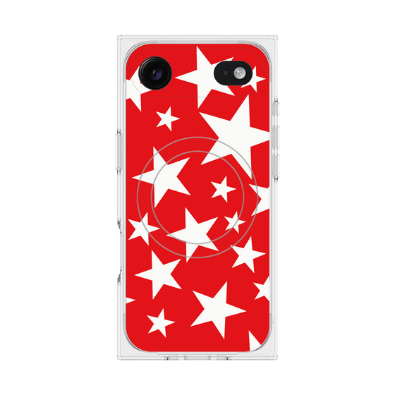 Premium Square Case with MagSafe［ Stars - Red ］