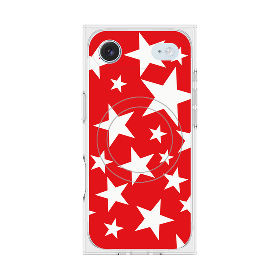 Premium Square Case with MagSafe［ Stars - Red ］