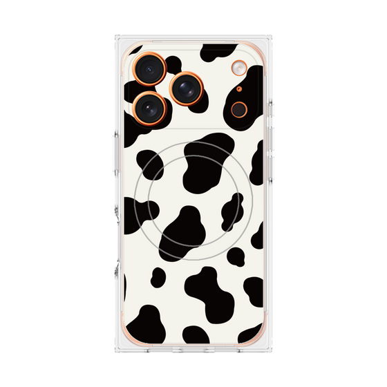 Premium Square Case with MagSafe［ Cow - White ］