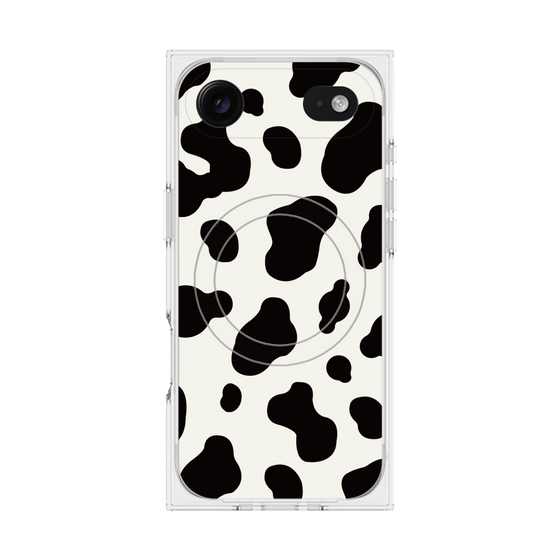 Premium Square Case with MagSafe［ Cow - White ］