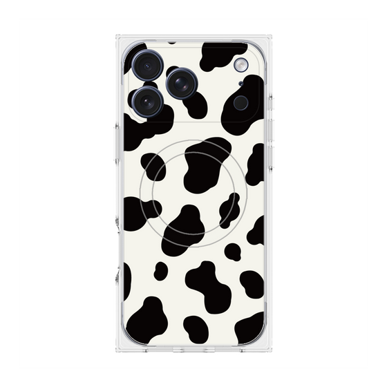 Premium Square Case with MagSafe［ Cow - White ］