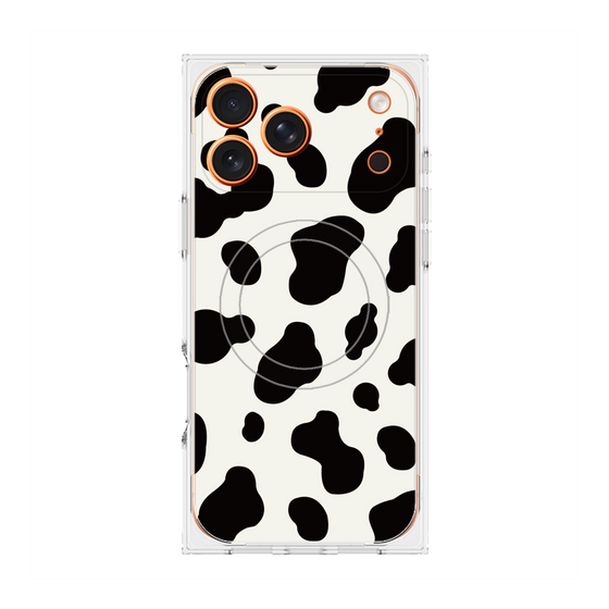 Premium Square Case with MagSafe［ Cow - White ］