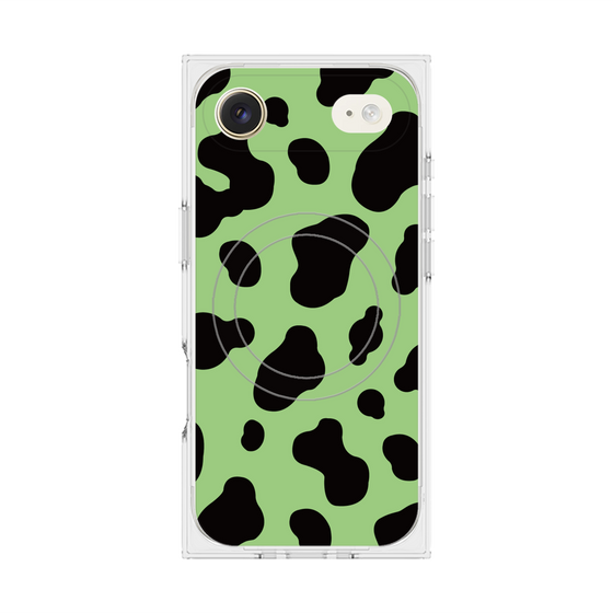 Premium Square Case with MagSafe［ Cow - Green ］
