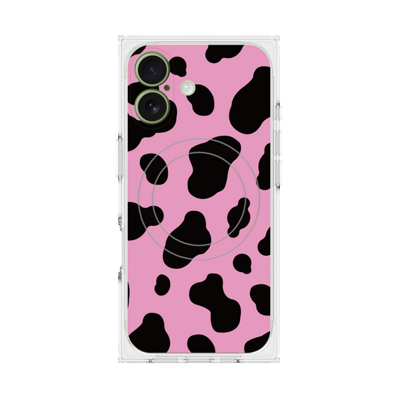 Premium Square Case with MagSafe［ Cow - Pink ］