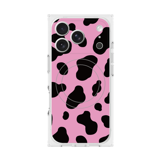 Premium Square Case with MagSafe［ Cow - Pink ］