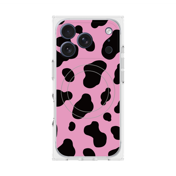 Premium Square Case with MagSafe［ Cow - Pink ］