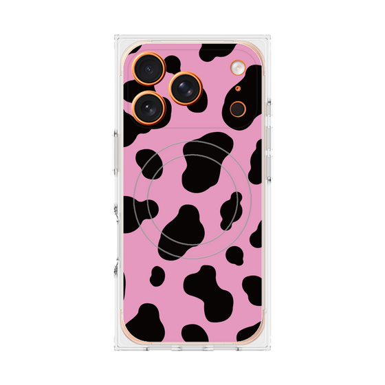 Premium Square Case with MagSafe［ Cow - Pink ］
