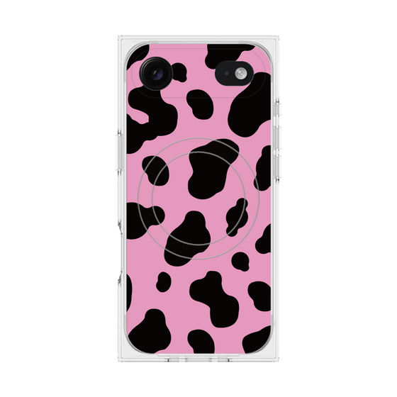 Premium Square Case with MagSafe［ Cow - Pink ］