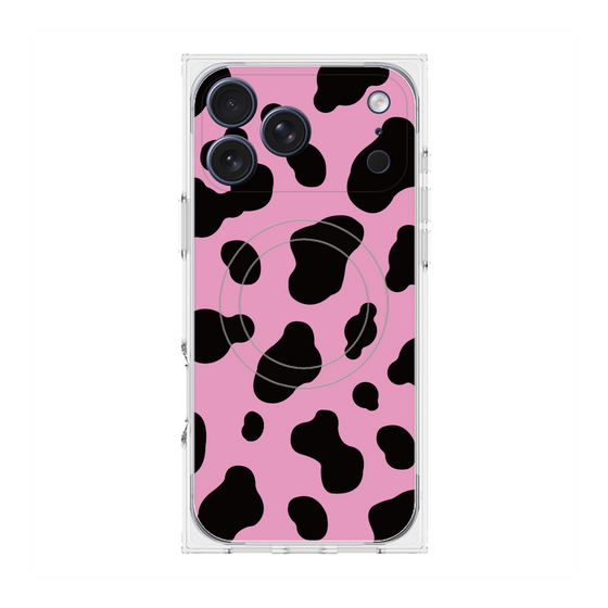 Premium Square Case with MagSafe［ Cow - Pink ］