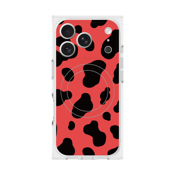 Premium Square Case with MagSafe［ Cow - Red ］