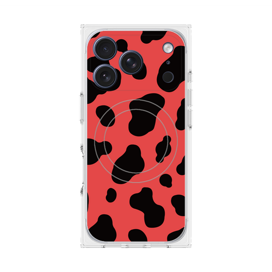 Premium Square Case with MagSafe［ Cow - Red ］