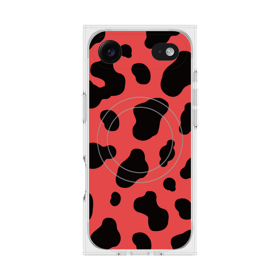 Premium Square Case with MagSafe［ Cow - Red ］