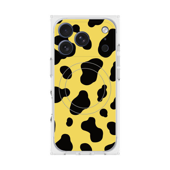 Premium Square Case with MagSafe［ Cow - Yellow ］