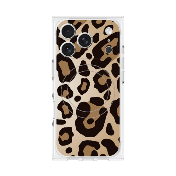 Premium Square Case with MagSafe［ Leopard - Yellow ］