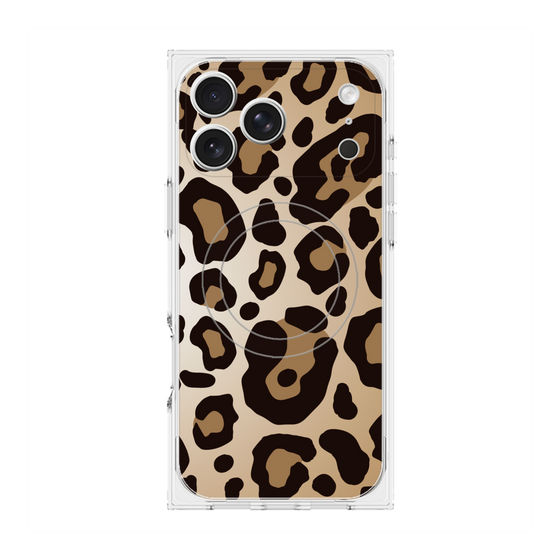Premium Square Case with MagSafe［ Leopard - Yellow ］