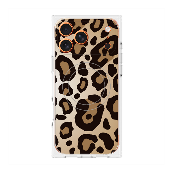 Premium Square Case with MagSafe［ Leopard - Yellow ］