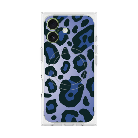 Premium Square Case with MagSafe［ Leopard - Blue ］