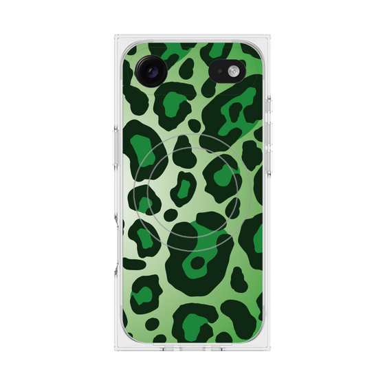 Premium Square Case with MagSafe［ Leopard - Green ］