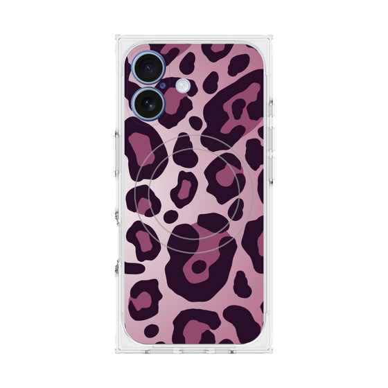 Premium Square Case with MagSafe［ Leopard - Pink ］